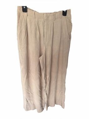 FOR THE REPUBLIC Tan Wide Leg Pants size large